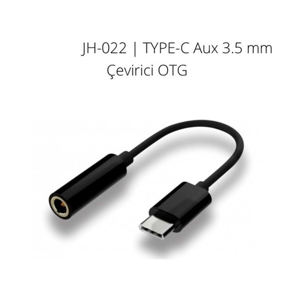 JH-022 TYPE-C Aux 3.5 mm Çevirici OTG