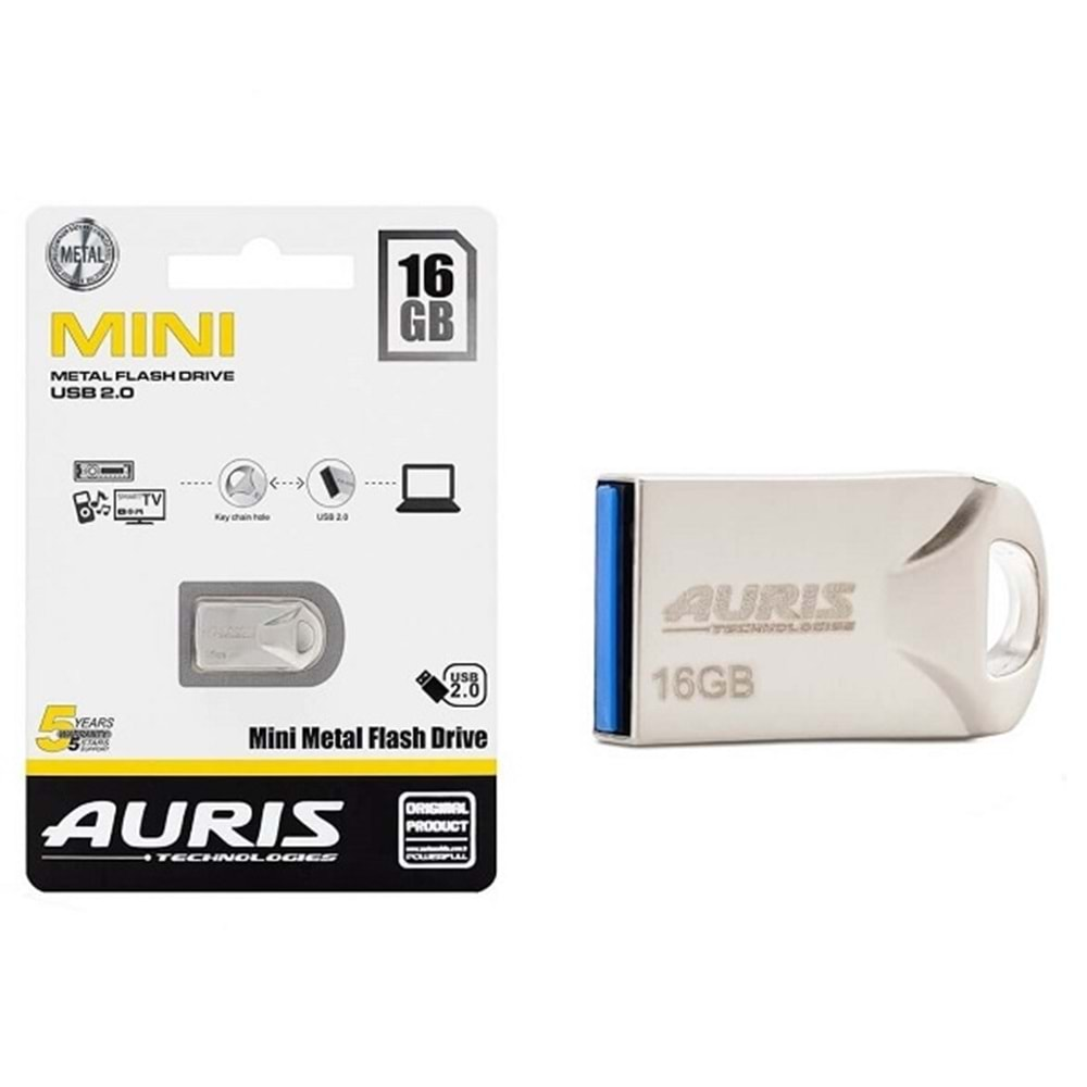 Auris 16GB Mini Metal 2.0 Flash Bellek