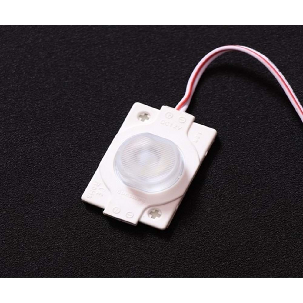 12V Beyaz Mavi Kırmızı 1.5W Tekli Modül Led