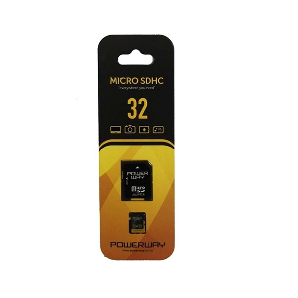 Powerway 32GB Ultra Micro SD Adaptörlü Hafıza Kartı