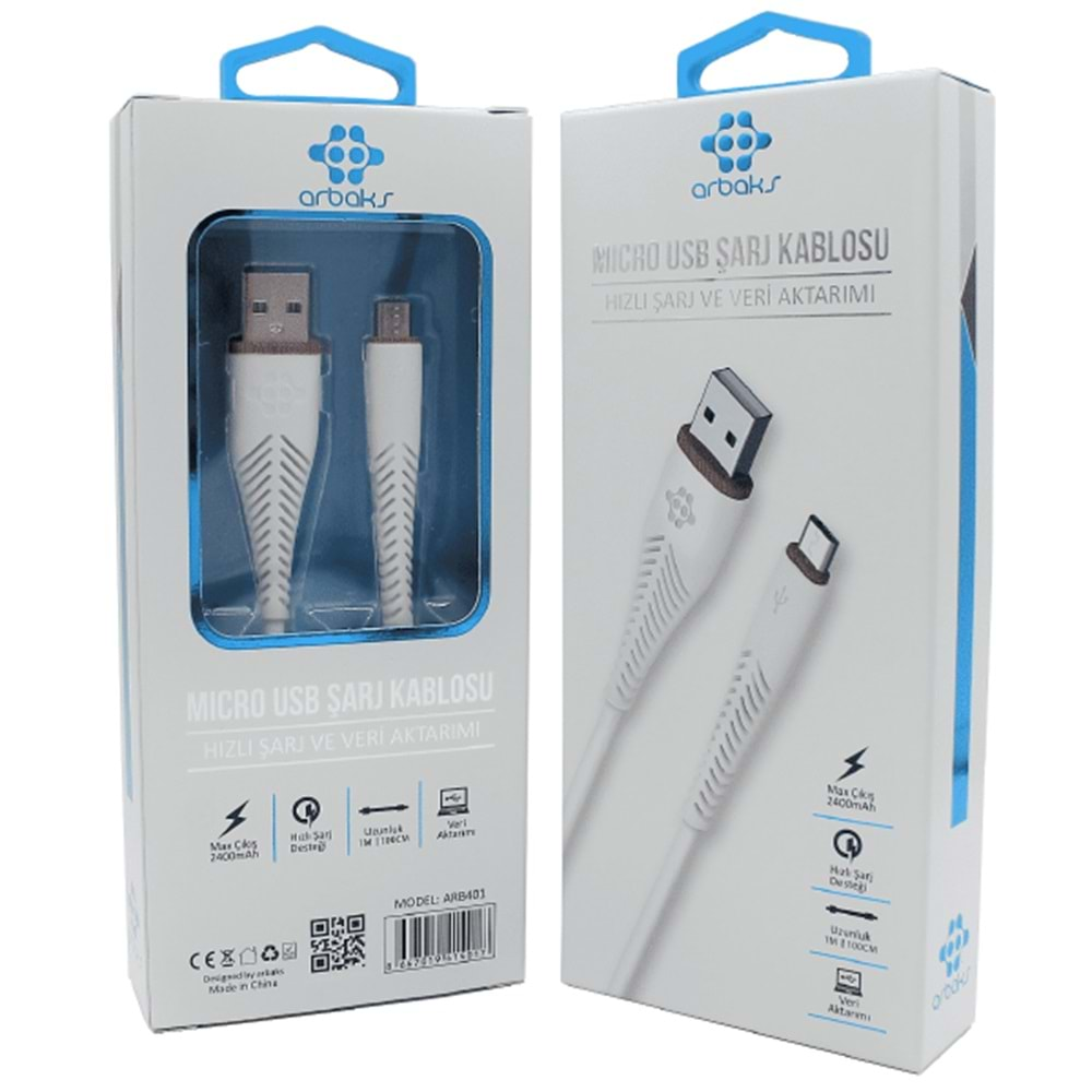 Arbaks 401-402 Mıcro Usb Şarj Kablosu ARB401