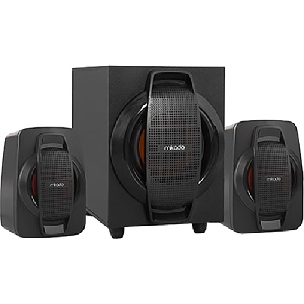 MD-107U 2+1 Siyah Usb+Fm Destekli Multimedia Speaker