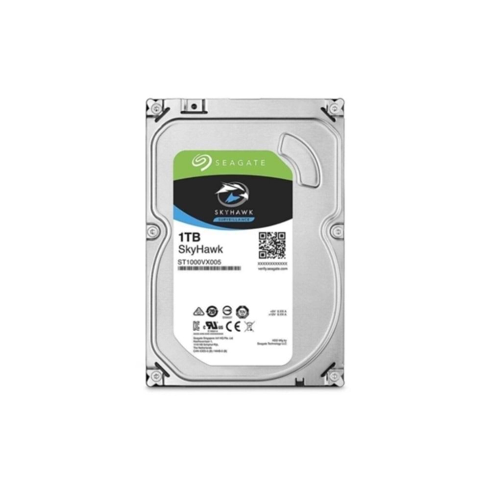 1TB SEAGATE SKYHAWK SERİSİ ST1000VX008 HARDDİSK 7/24