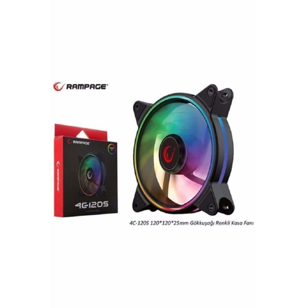 RAMPAGE 4C-120S 120mm RAINBOW FAN