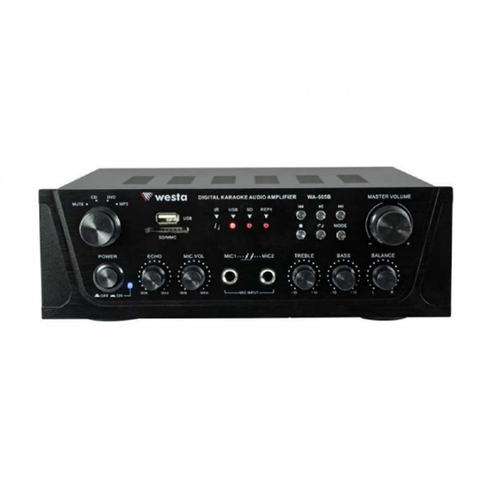 WA-505B Westa 2x40 Watt USB Okuyuculu Stereo Amfi