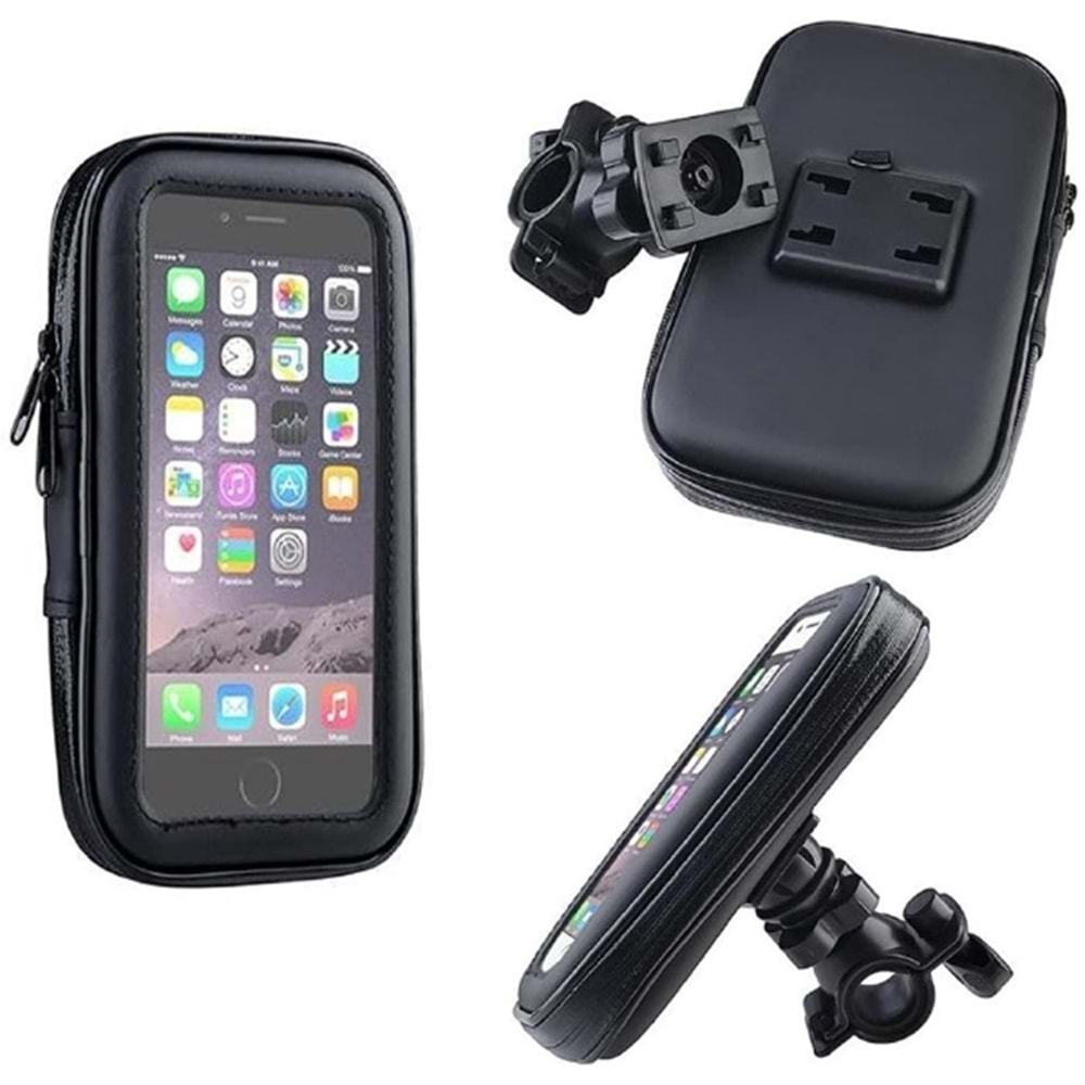 Panaaz Fashion Weather Resistant Bike Mount Stand Case For Bike Phone Holder for All Smartphone [4-6 Inch Screens] Bike Mount Bicycle Holder in Black Colour #alosat