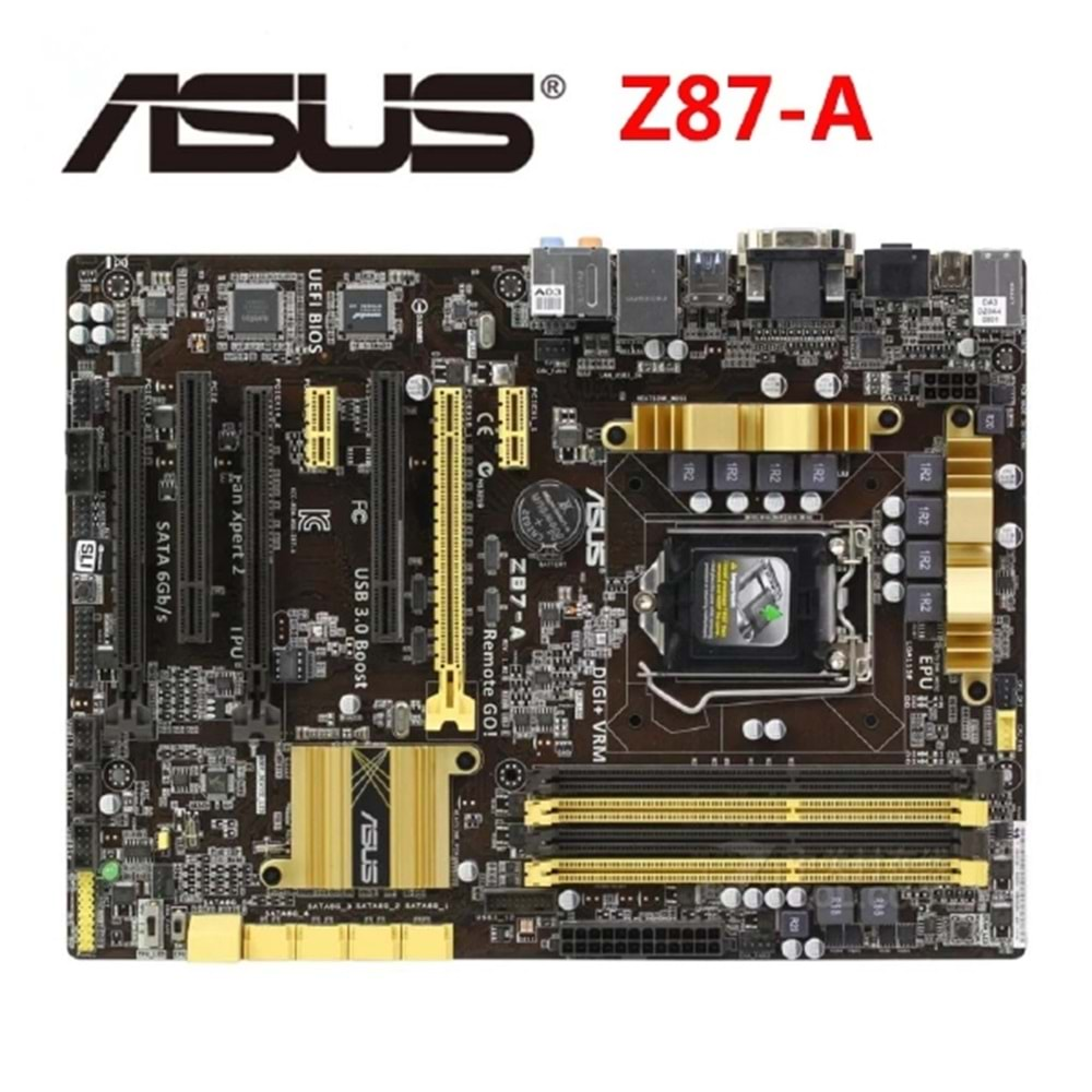 INTEL I7 4770K İŞLEMCİ ASUS Z87 A ANAKART ORJINAL INTEL STOK FAN HYPER X GENESIS 8GB 1600MHZ RAMZ87 ASUS Z87-A 100% orijinal Motherboard32G Z87A masaüstü LGA 1150 DDR3 anakart ana kurulu PCI-E X16 USB3.0 SATA III kullanılan