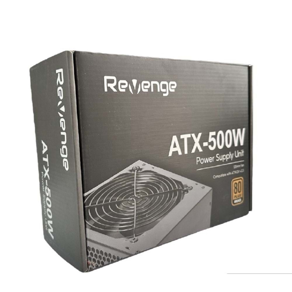 REVENGE 500W 80 PLUS POWER SUPPLY ATX