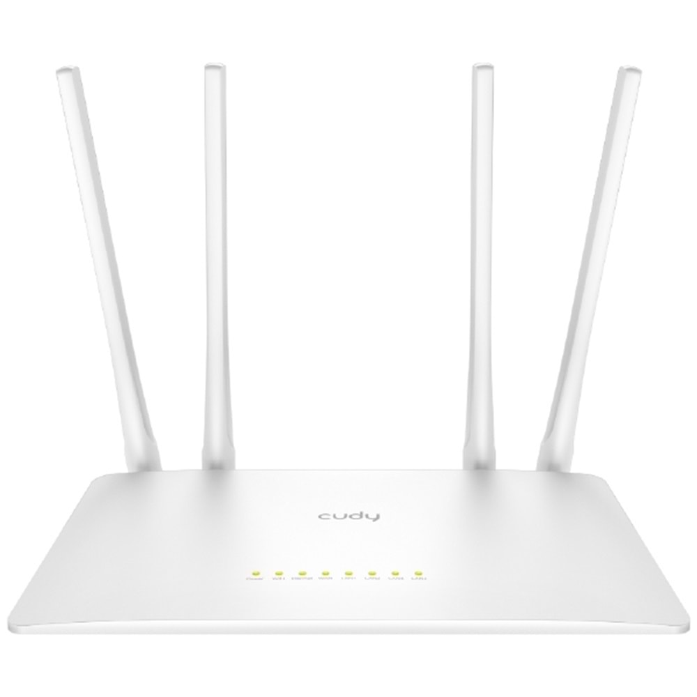 CUDY WR1200 5×10/100Mbps 5GHz-867Mbps+2.4GHz-300Mbps 4x5dBi fixed Router