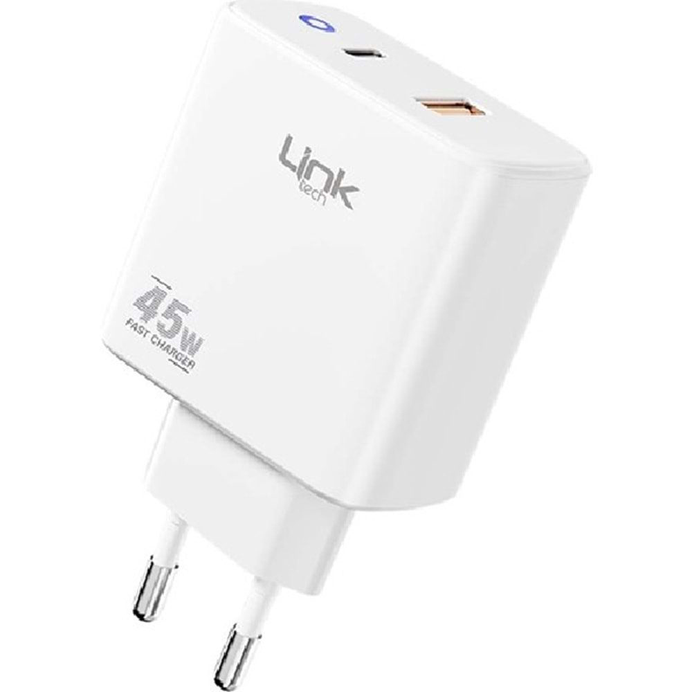 Linktech C215 45W USB 3.0 + Type-C Pd Şarj Adaptörü (Başlık)LinkTech