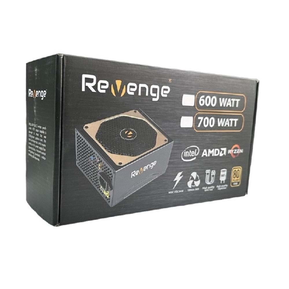 REVENGE 600W 80 PLUS POWER SUPPLY ATX