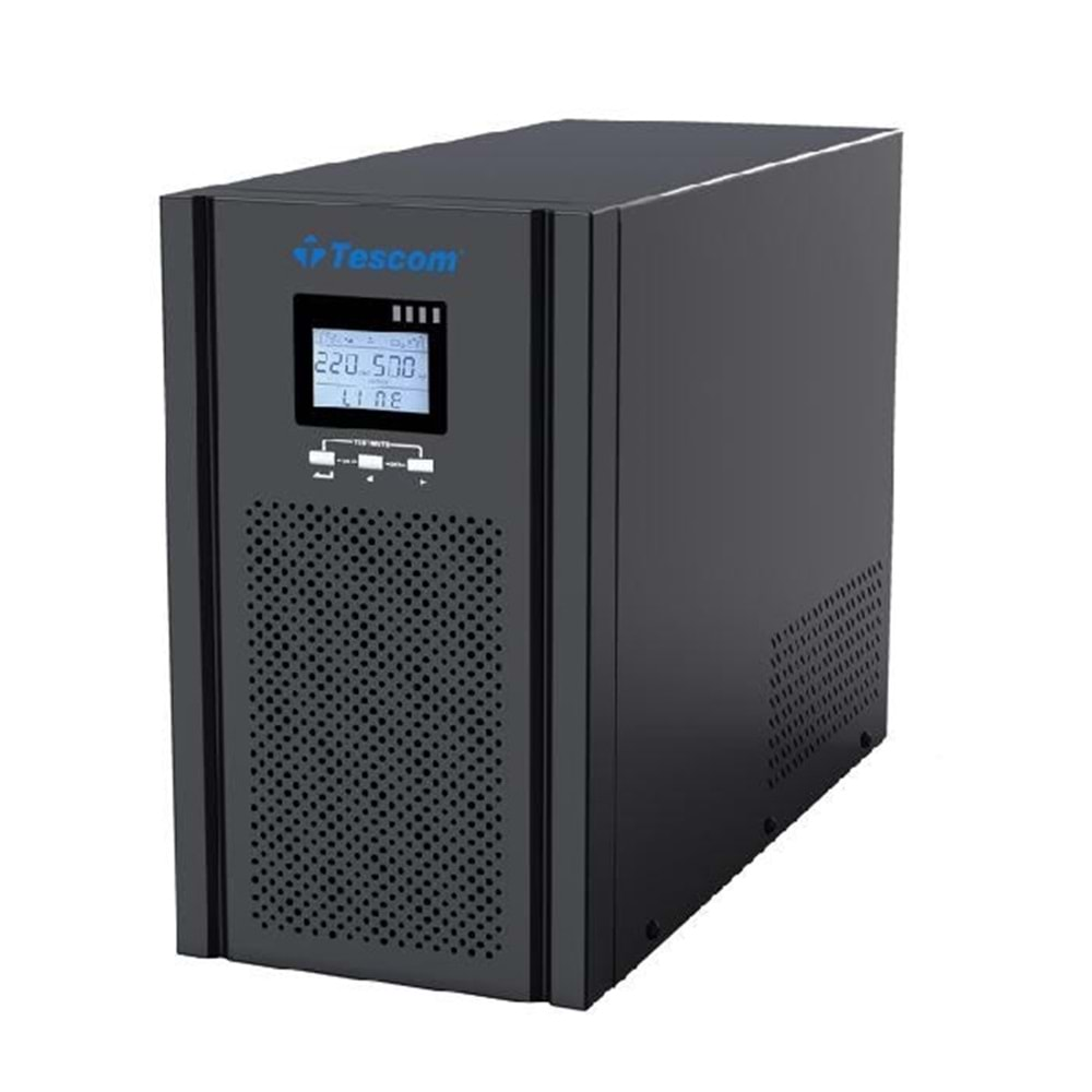 TESCOM TEOS+ Online 3 KVA 4/8 dk (6x12v 7AH Akü) UPS