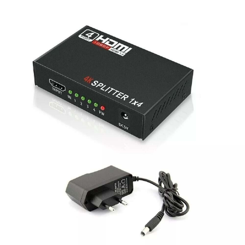 HDMI Splitter 1X4 Ver.1080P 1.4 3D Çoklayıcı #alosat