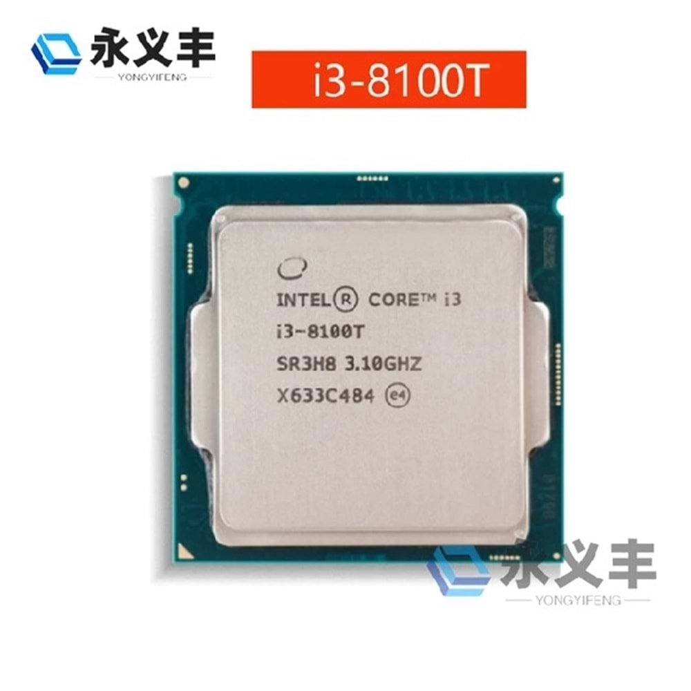 Intel Core I3-8100T 3.1GHz dört çekirdekli dört dişli CPU işlemci 6M 35W LGA 1151 orijinal hakiki