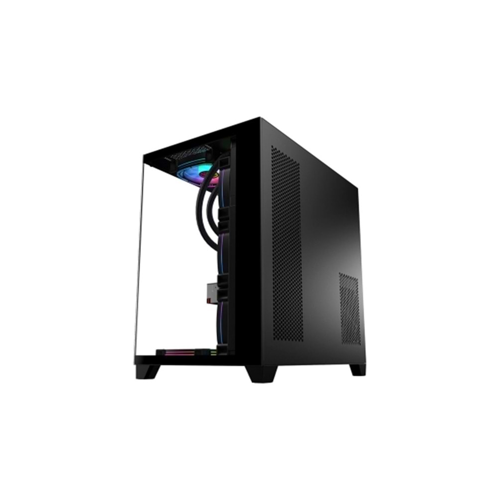 Revenge Supernova Beyaz SYAH 7 RGB Fanlı ATX Temperli Cam Panel Akvaryum Gaming Bilgisayar Kasası