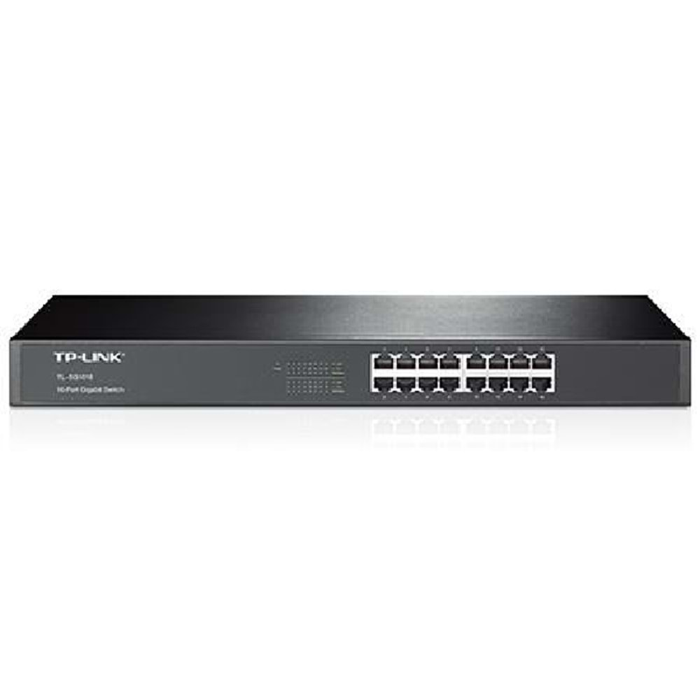 TP-LINK TL-SG1016 16 Port 10/100/1000 Yönetilemez Çelik Kasa Switch