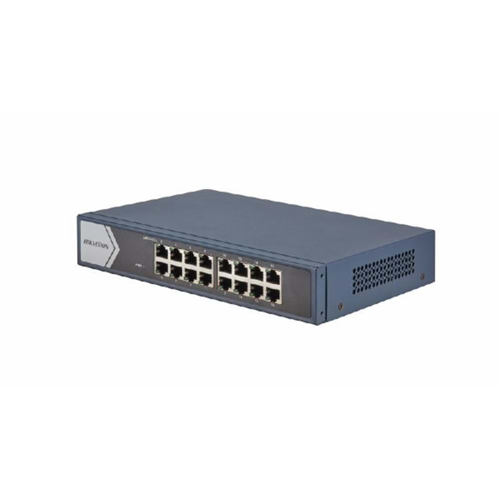 HIKVISION DS-3E0516-E(B) 16 Port 10/100/1000 Yönetilemez 16 Port PoeSiz Metal Kasa