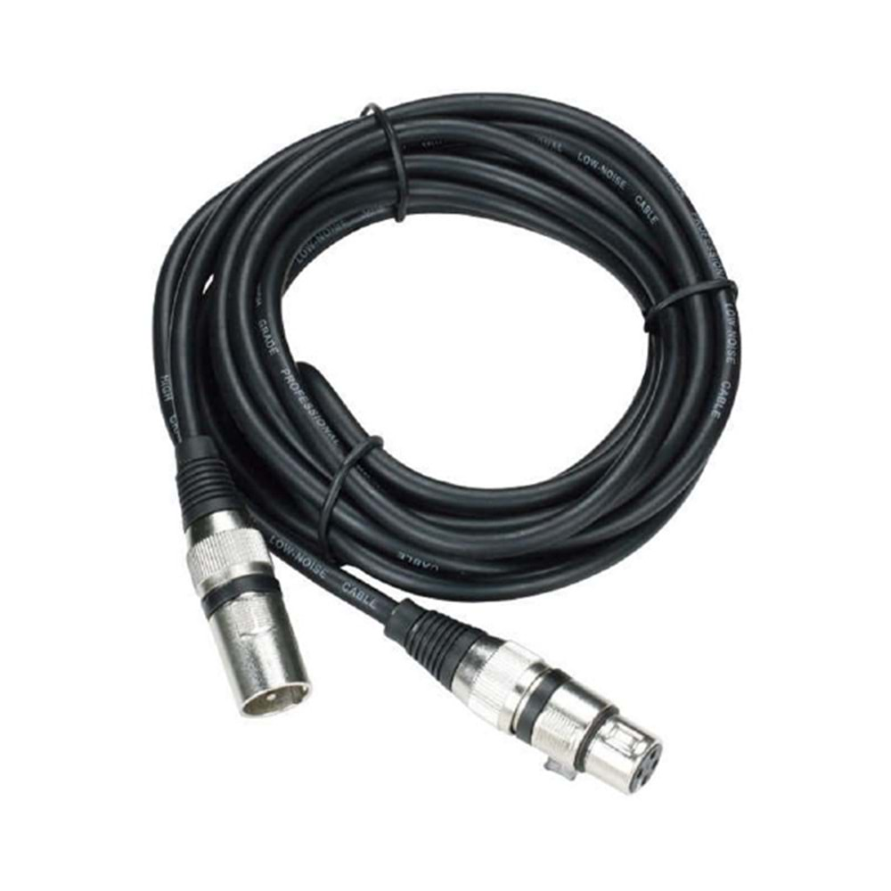 MİKROFON KABLO 3 METRE XLR-XLR