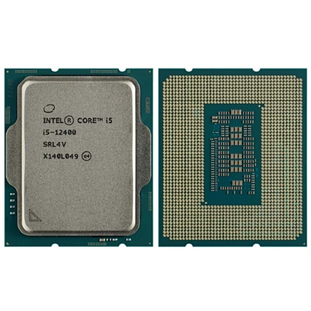 INTEL (12.Nesil) Alder Lake i5-12400 2.50GHz ~ 4.40GHz 18MB 1700P İşlemci Tray (Fansız)