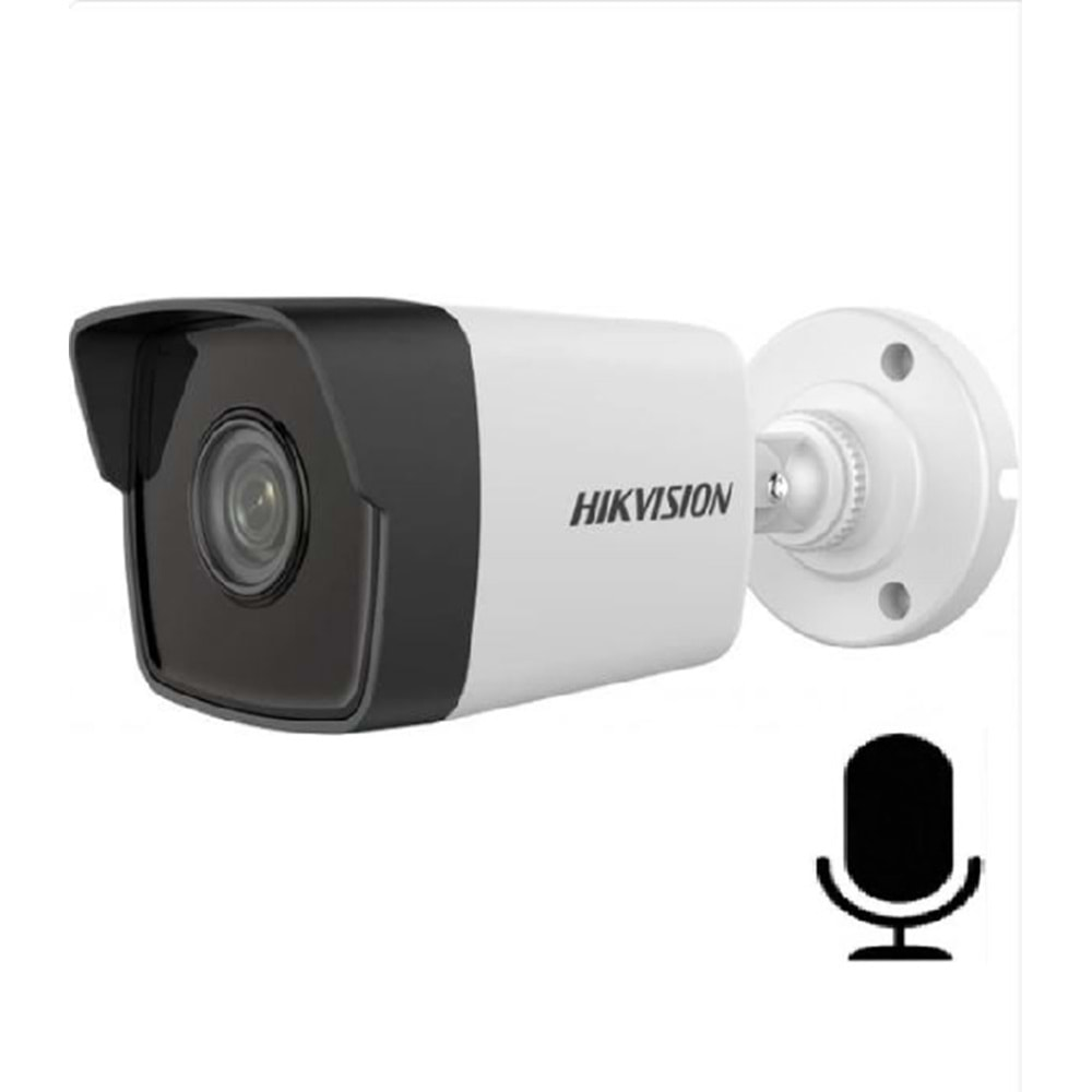 HIKVISION DS-2CD1023G0-IUF 1/2.8 PS CMOS 2MP 4mm POE Sesli Bullet IP Güvenlik Kamera