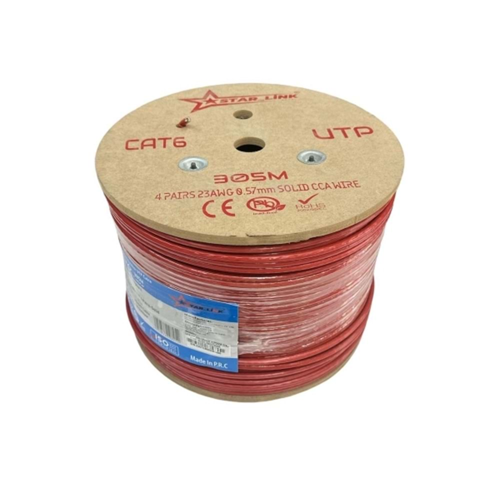 STAR_LINK Cat6 305Metre Turuncu Yüksek Hızlı Dış Cephe Ethernet Internet Kablosu