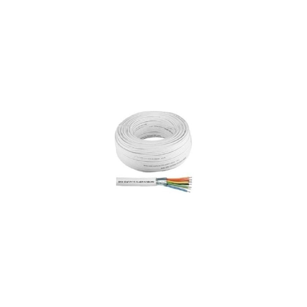 Benkel 100 Metre Dt8 Cca Diyafon Kablosu 8 X0.22 Mikron