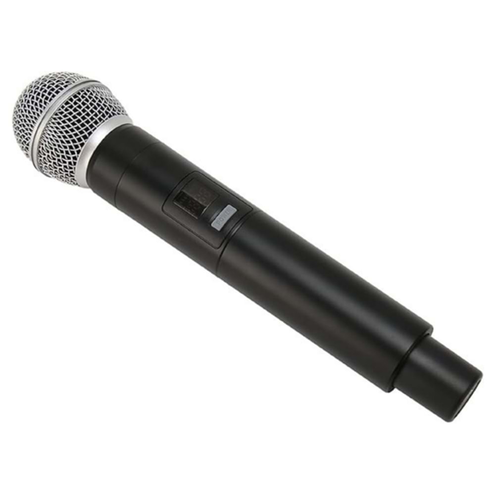 PLATOON PL-2498 Kablosuz Mikrofon, Karaoke için Kapsamlı Metal El Mikrofonu 1 Adet