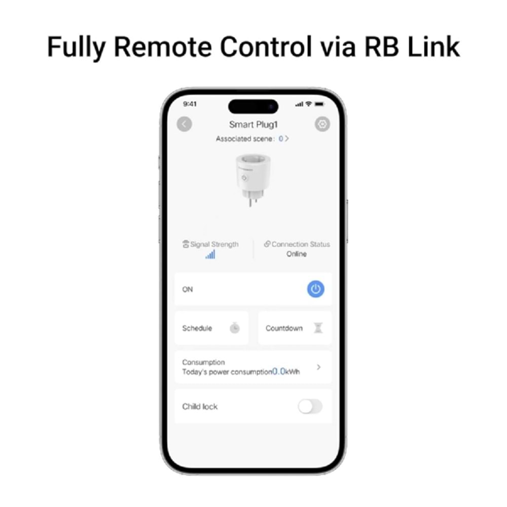 ROOMBANKER Akıllı Fiş PL1 - Çocuk Kilidi ve Enerji İzlemeyi Destekler (Akım, Gerilim, Güç Tüketimi) - hub ile 1900 m'ye kadar son derece uzun mesafeli iletişim iki yönlü iletişim