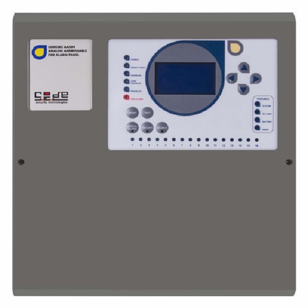 CODESEC AA504 Adresli Akıllı Yangın Alarm Paneli