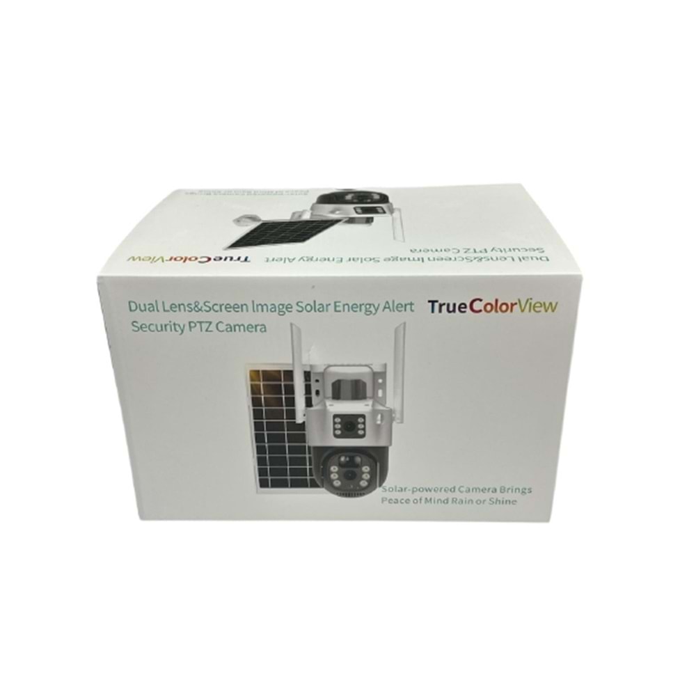 ALOSAT 4G-990 4G Sim Kart Güneş Kamerası Çift Lens Dış Mekan 6MP 4K Pil IP Kamera PIR Gece Görüş V380 Pro CCTV Güvenlik True Colour View Dual Lens Camera