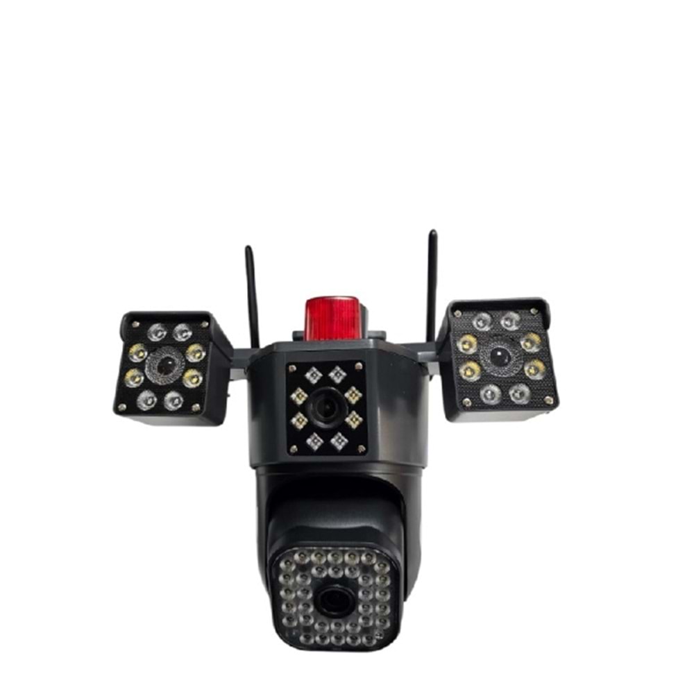 ALOSAT 4G-4428 4G Kamerası Çift Lens Dış Mekan 6MP 4K IP 12 VOLT Kamera PIR Gece Görüş V380 Pro CCTV Güvenlik