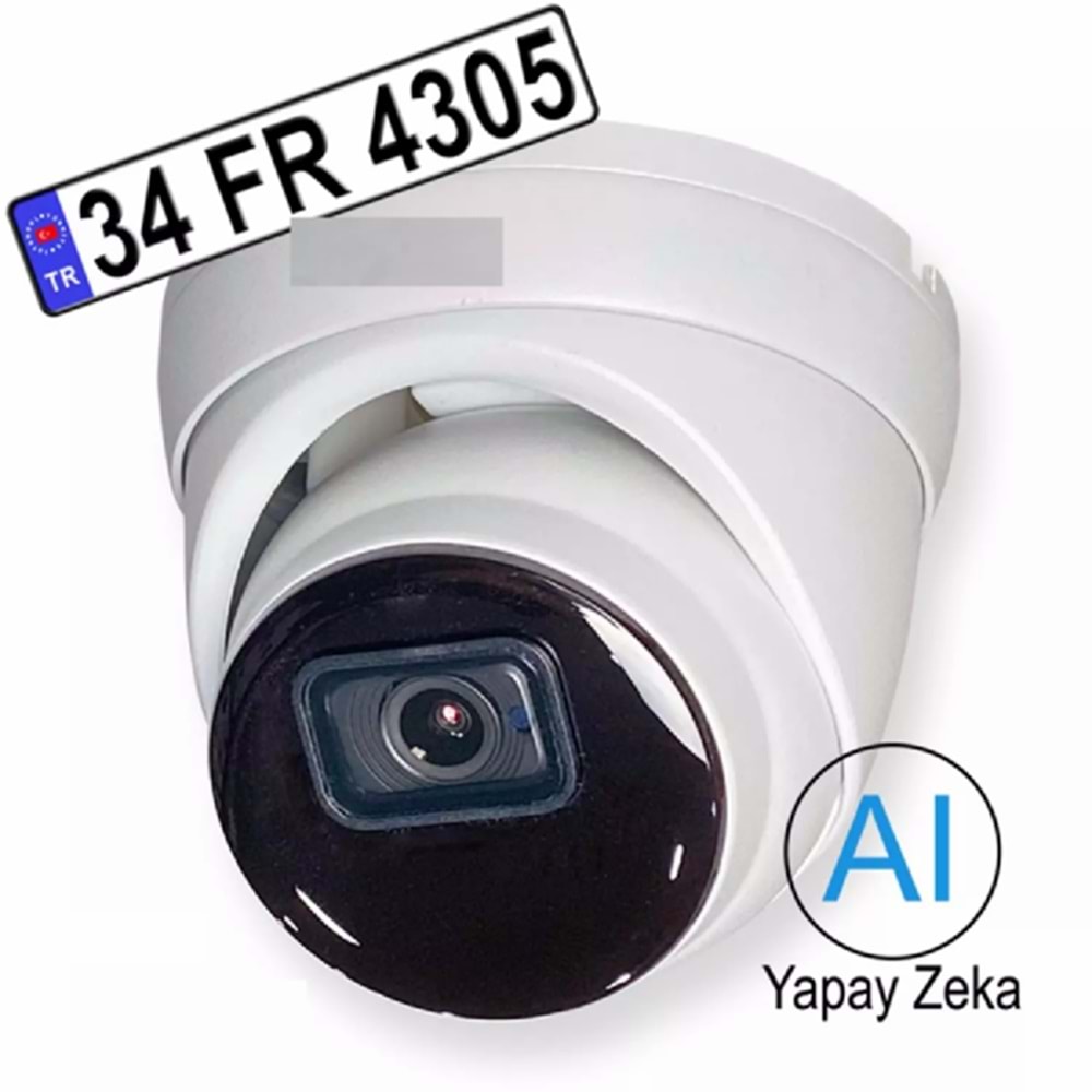 ALOSAT PL-5524 Yapay Zeka, 5Mp, H.265+, IP Turret Kamera