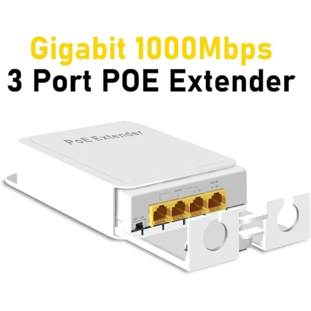 ALOSAT EX-1X3 PoE Extender Full Giga (Dış Ortam)