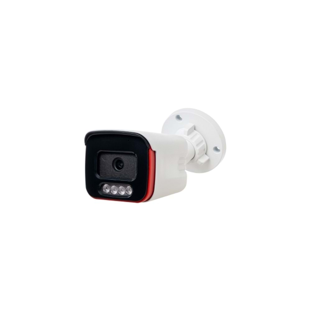 ALOSAT IP 8MP P8-9969ESMW4 3.6MM Bullet METAL KASA 4K 8MP Gece Renkli 4 Warm Light LED H.265 Dahili ses PoE