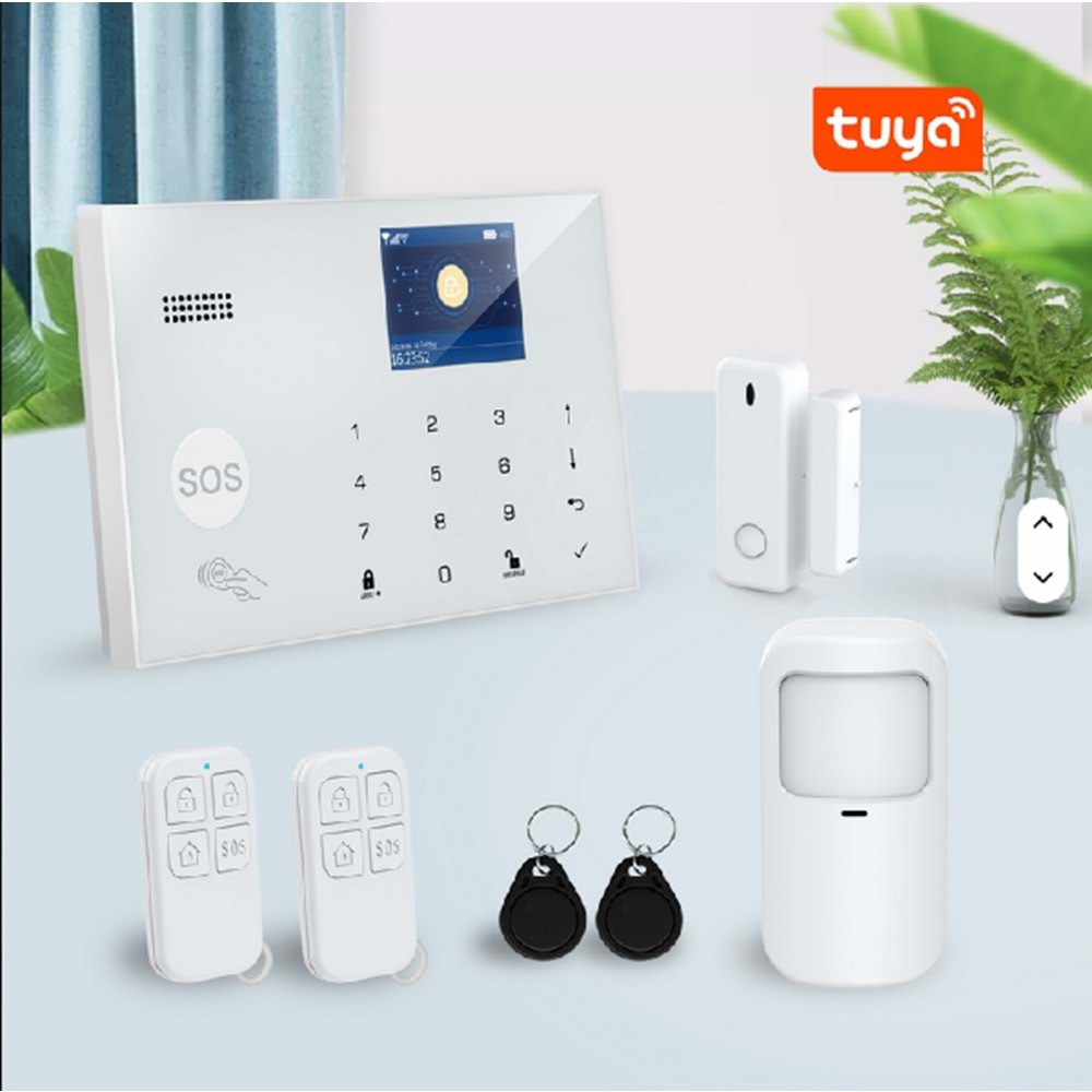 O-KAM PRO 3030 ALARM WiFi + 4G/3G/2G GSM ev hırsız güvenlik alarmı sistemi Tuya akıllı yaşam app uzaktan kumanda