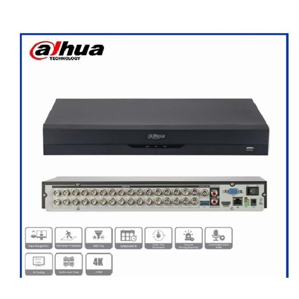 DAHUA DH-XVR4232AN-I 32 Kanal 1/1xSes 2X16TB HD-Cvi Kayıt Cihazı