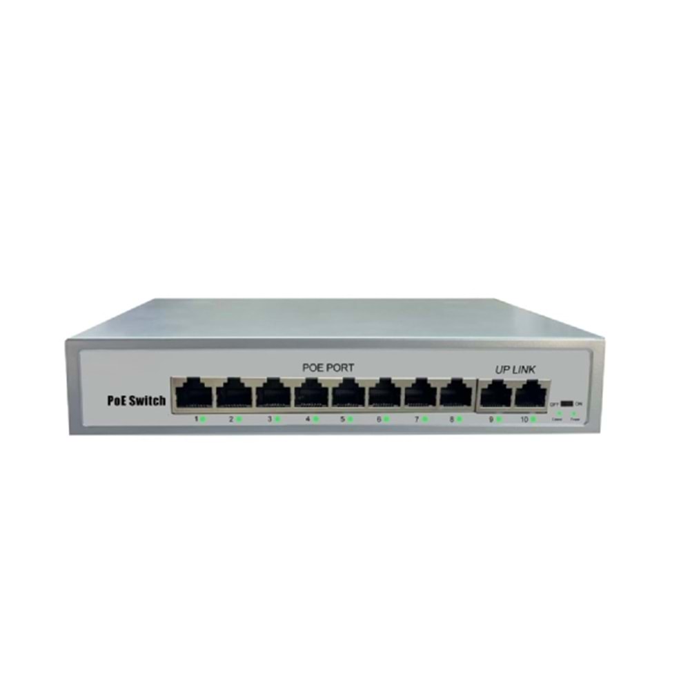 ALOSAT P-8011 8+2 PORT 120W POE SWITCH