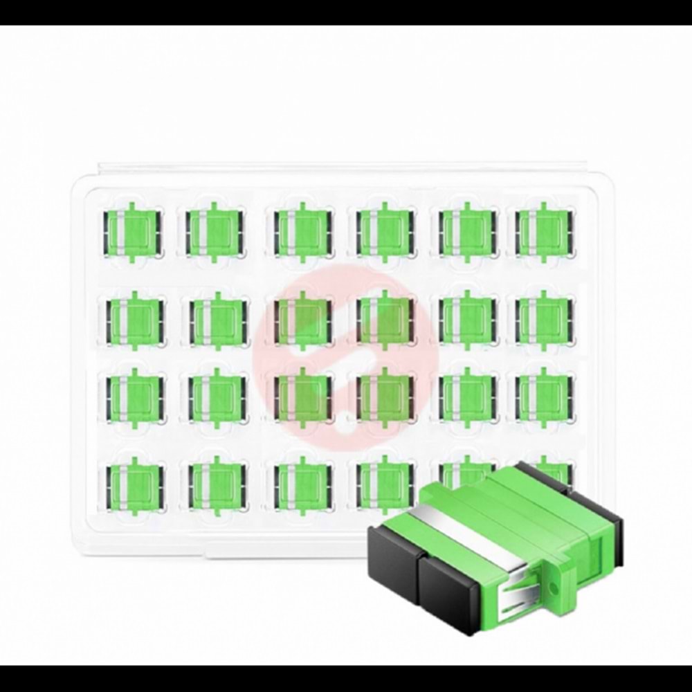 Single Mode SC APC Duplex - Fiber Optik Adaptör