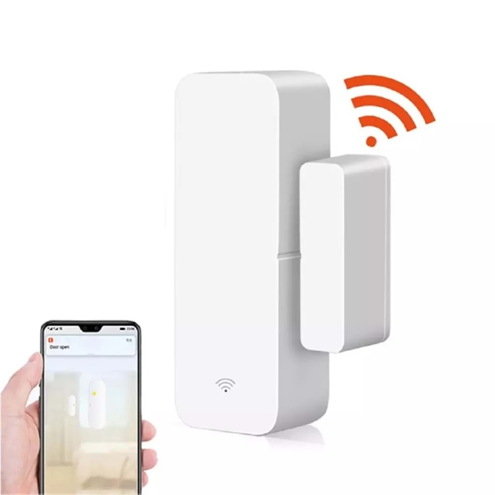 ALOSAT AS-06 Tuya Smart WiFi Door Sensor Door Open/Closed Detectors App Notification Alert security alarm support Alexa Google Home