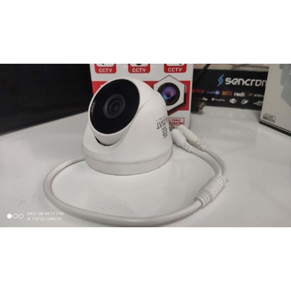 ALOSAT AHD 2MP 2.8MM AS-13353 DOME Kamera 2.8MM 1920x1080P Full HD2.8 mm 5Mp Sabit Lens, 1/2,7