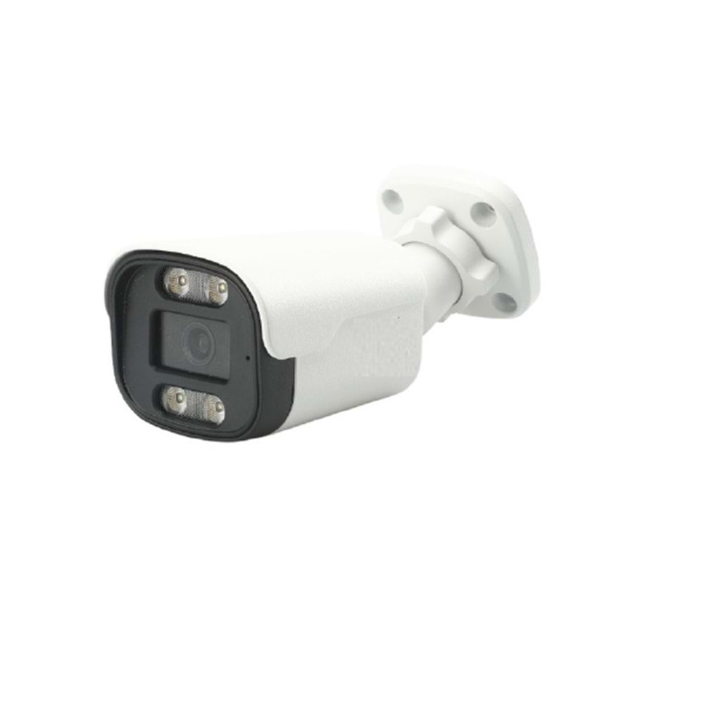 ALOSAT IP 5MP AS-5412W Gece Renkli 4Warm Light LED POE SIS UNIVIEW PORT H.265 IP5Mp2592x1920P Full HD3,6 MM 5Mp Sabit Lens, 1/2,7