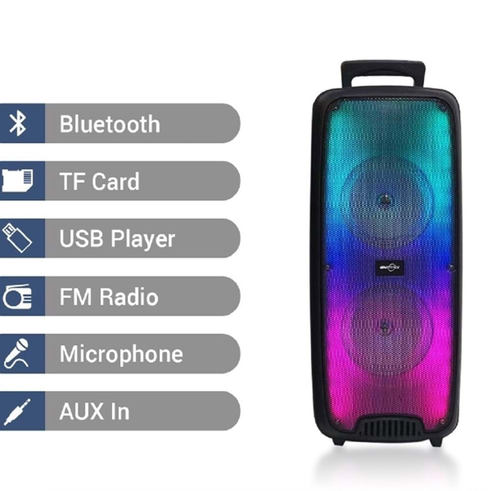 Hoparlör GTS-1625 Bluetooth, mikrofon, USB TF, TWS radyo