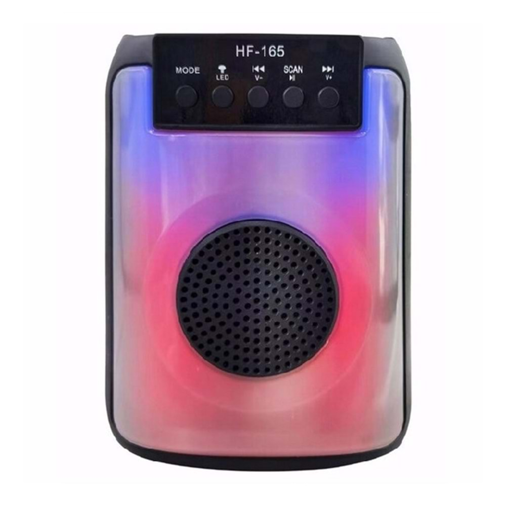 HF-165/USB/AUX/TF RGB Bluetooth Hoparlör