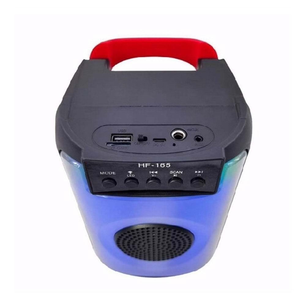 HF-165/USB/AUX/TF RGB Bluetooth Hoparlör