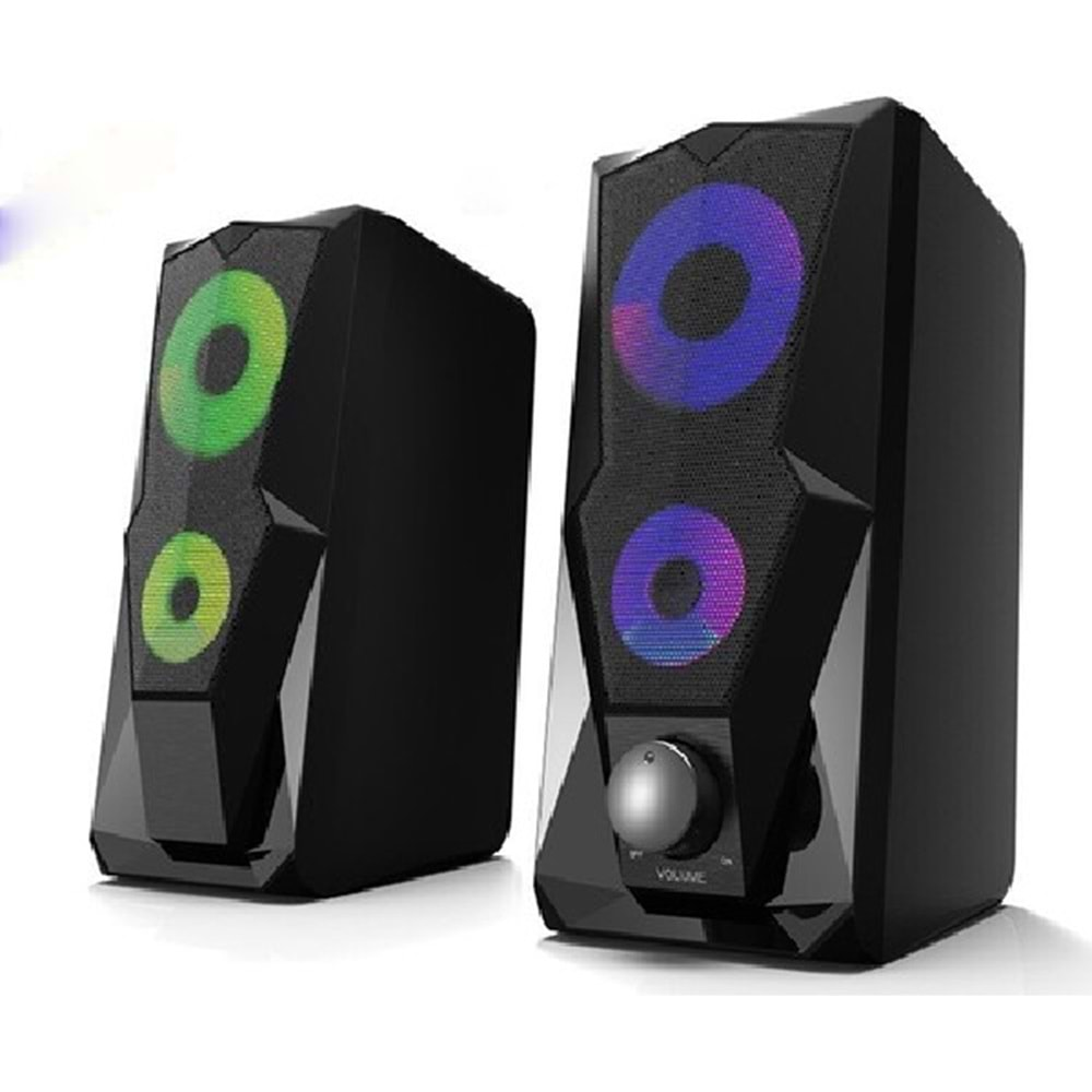 Kerasus KR-1002 Rocket 1+1 LED Işık Efektli Oyuncu Hoparlörü Speaker