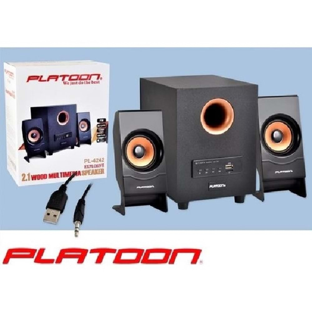 Platoon Pl-4242 USB-SD Kart-Fm 2+1 Ses SistemiPlatoon