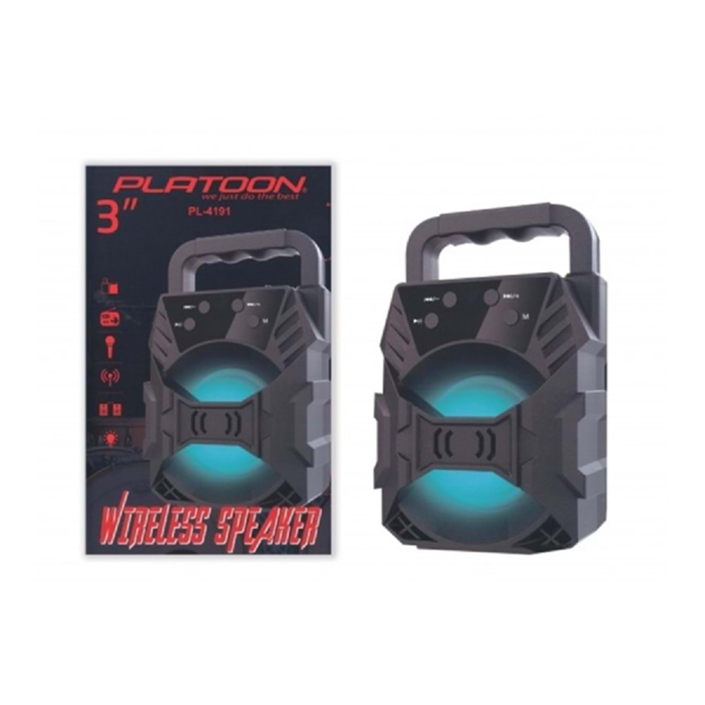 PLATOON PL-4446 SD-USB EXTRA BASS BLUETOOTH SPEAKER