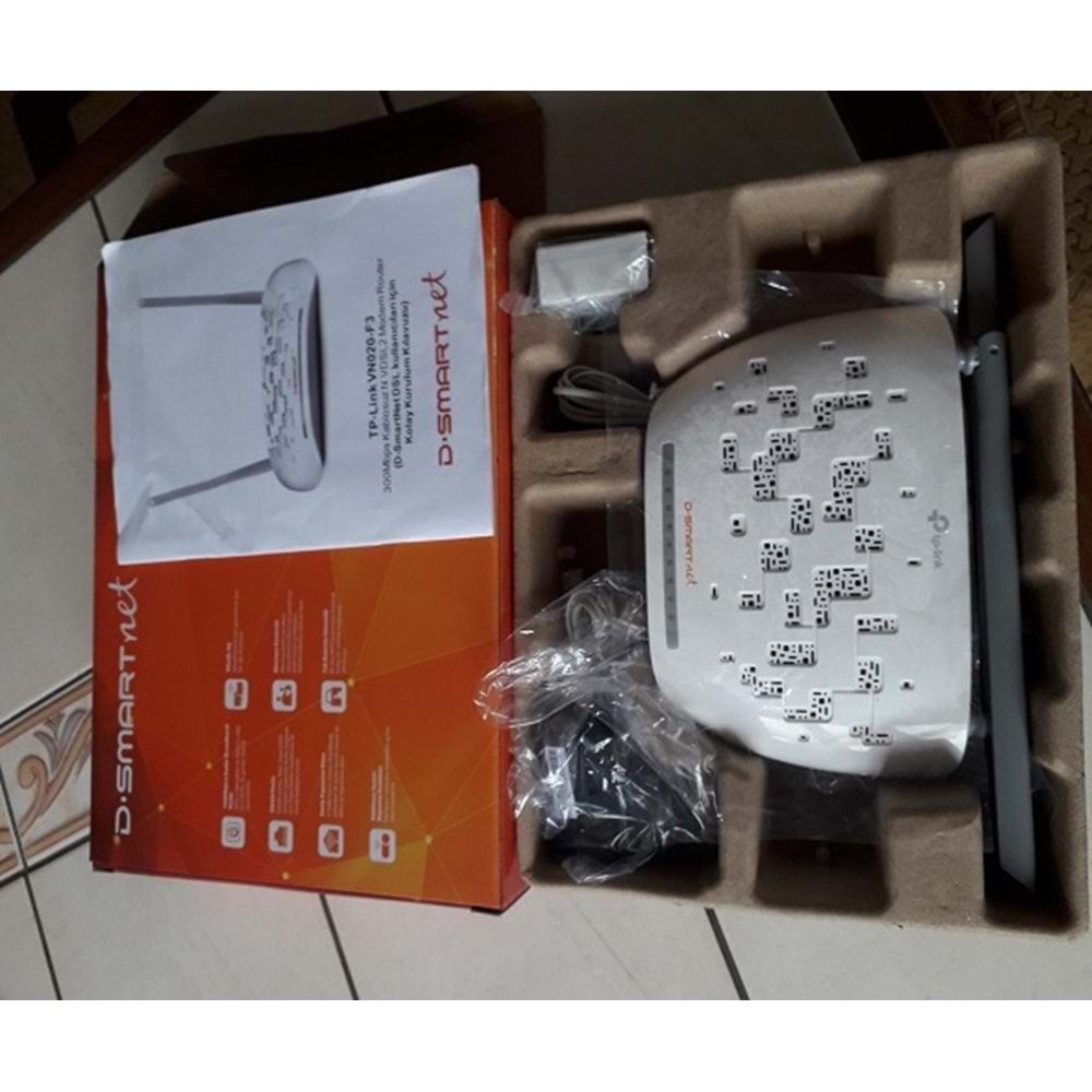 Dsmart TP-Link VN020-F3300Mbps Kablosuz N VDSL2 Modem Router