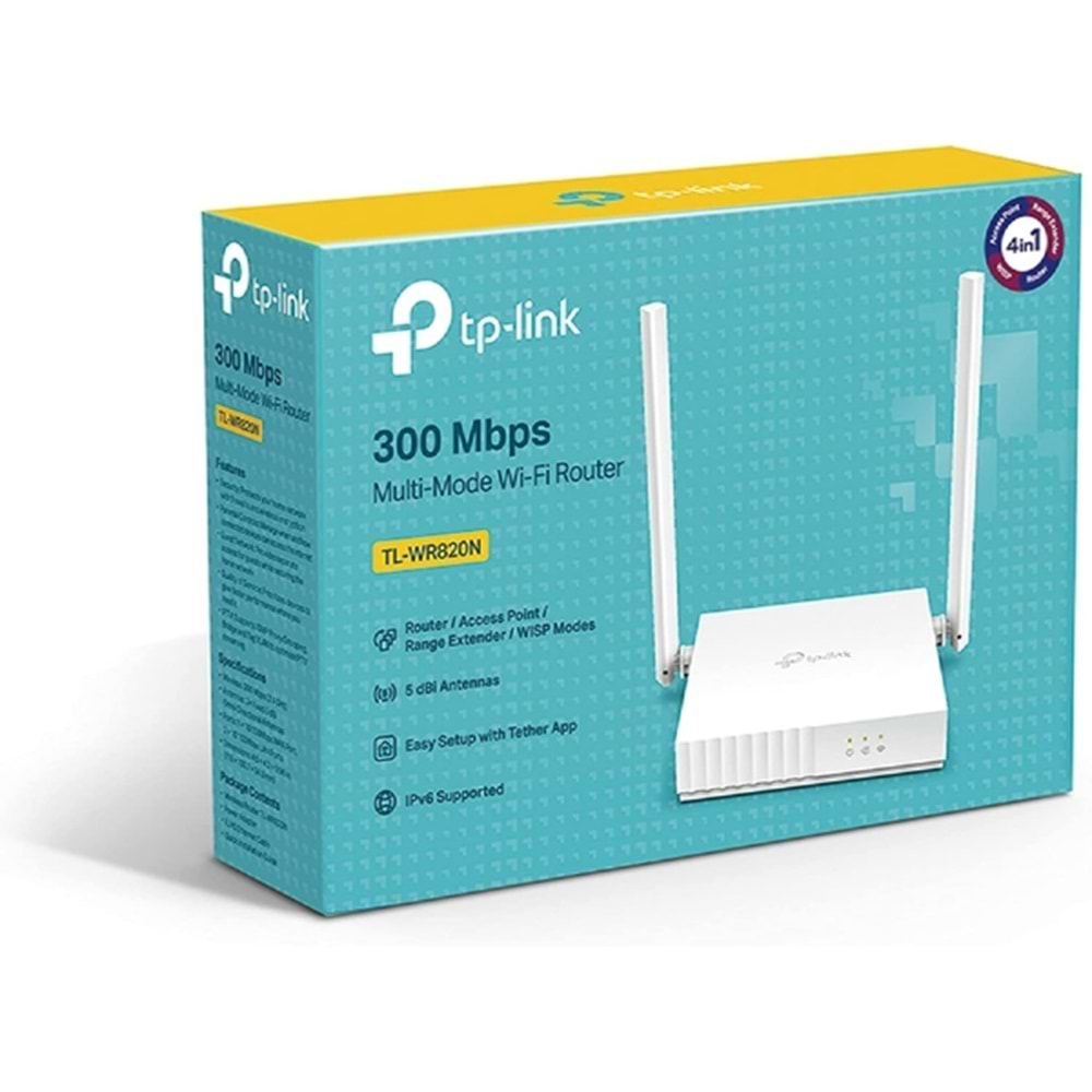 TP-Link TL-WR820N, 300 Mbps Çoklu Mod Wi-Fi Router