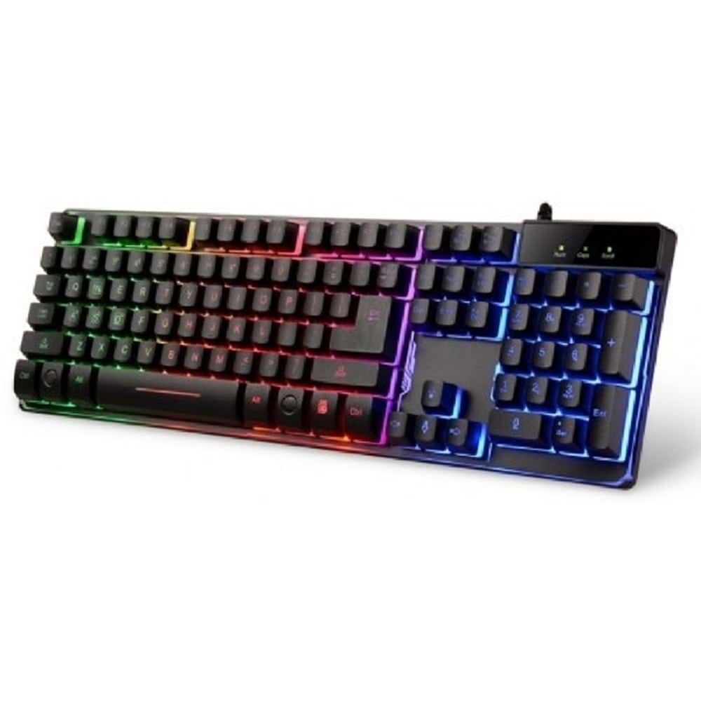 CLRTECH ZYG-800 Rgb Ledli Mekanik Hisli Kablolu Oyuncu Klavye